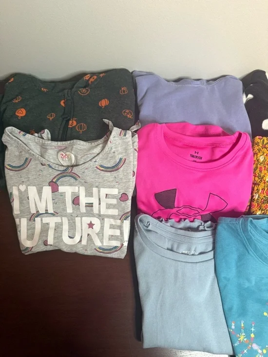 Girls Clothing Bundle Size 7/8 Youth Small Tops Jacket Graphic Floral Lot - Picture 2 of 3